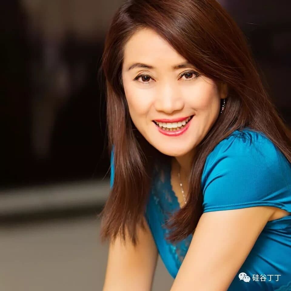 2019年起担任商会会长的丁维平女士肖像。